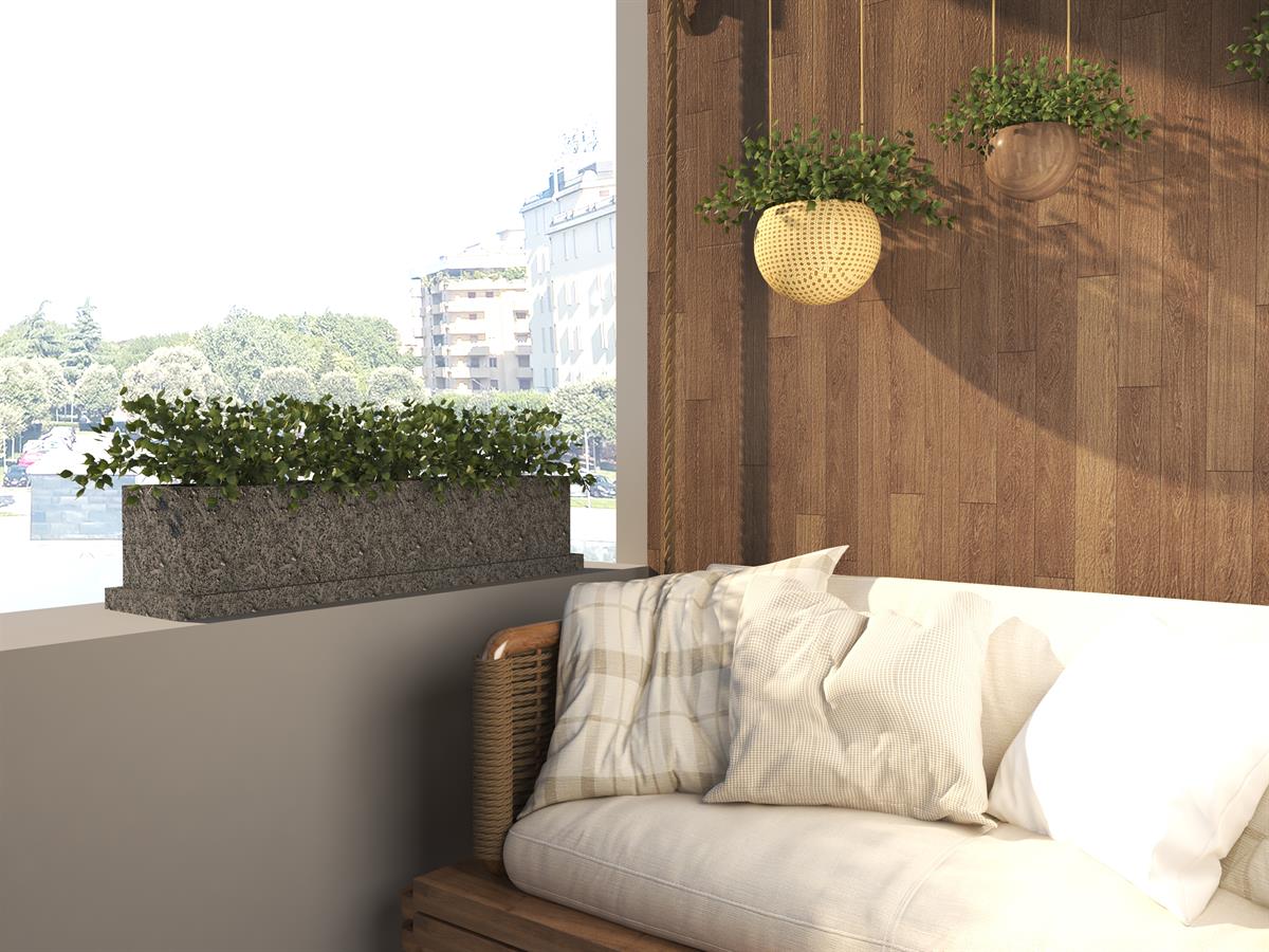 SAKSIPARK-Balkon Serisi Köşeli Saksı