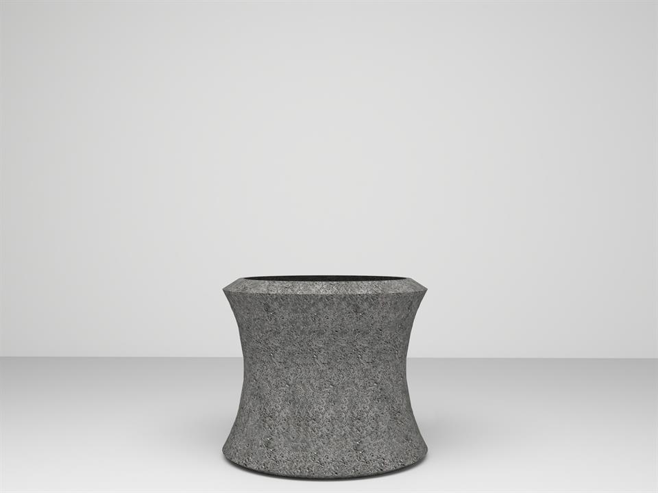 SAKSIPARK-Mango Serisi Uzun Antrasit Saksı