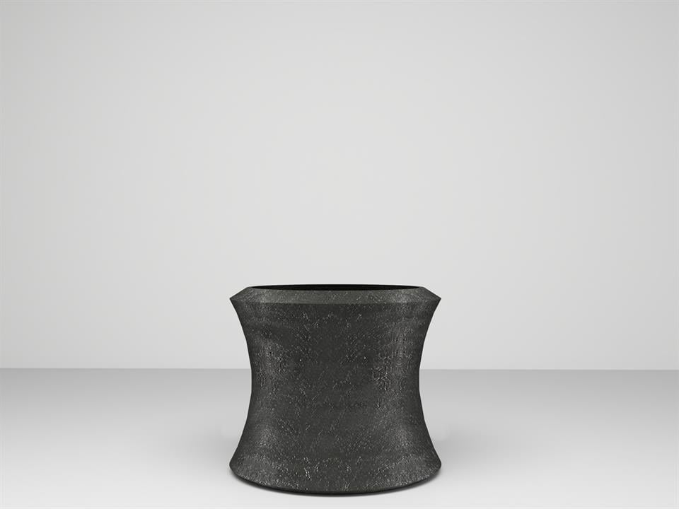 SAKSIPARK-Mango Serisi Uzun Siyah Saksı