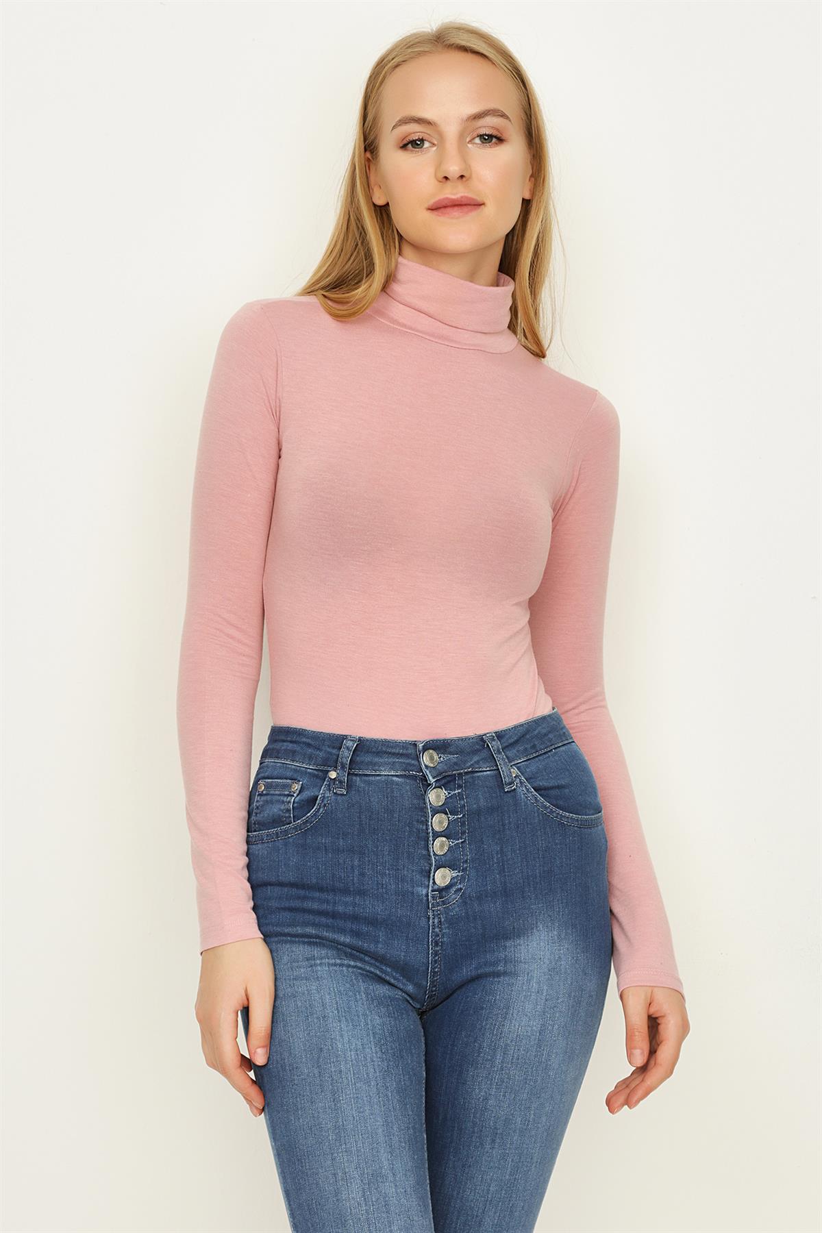 Kadın Balıkçı Yaka Alttan Çıtçıtlı Body · 8