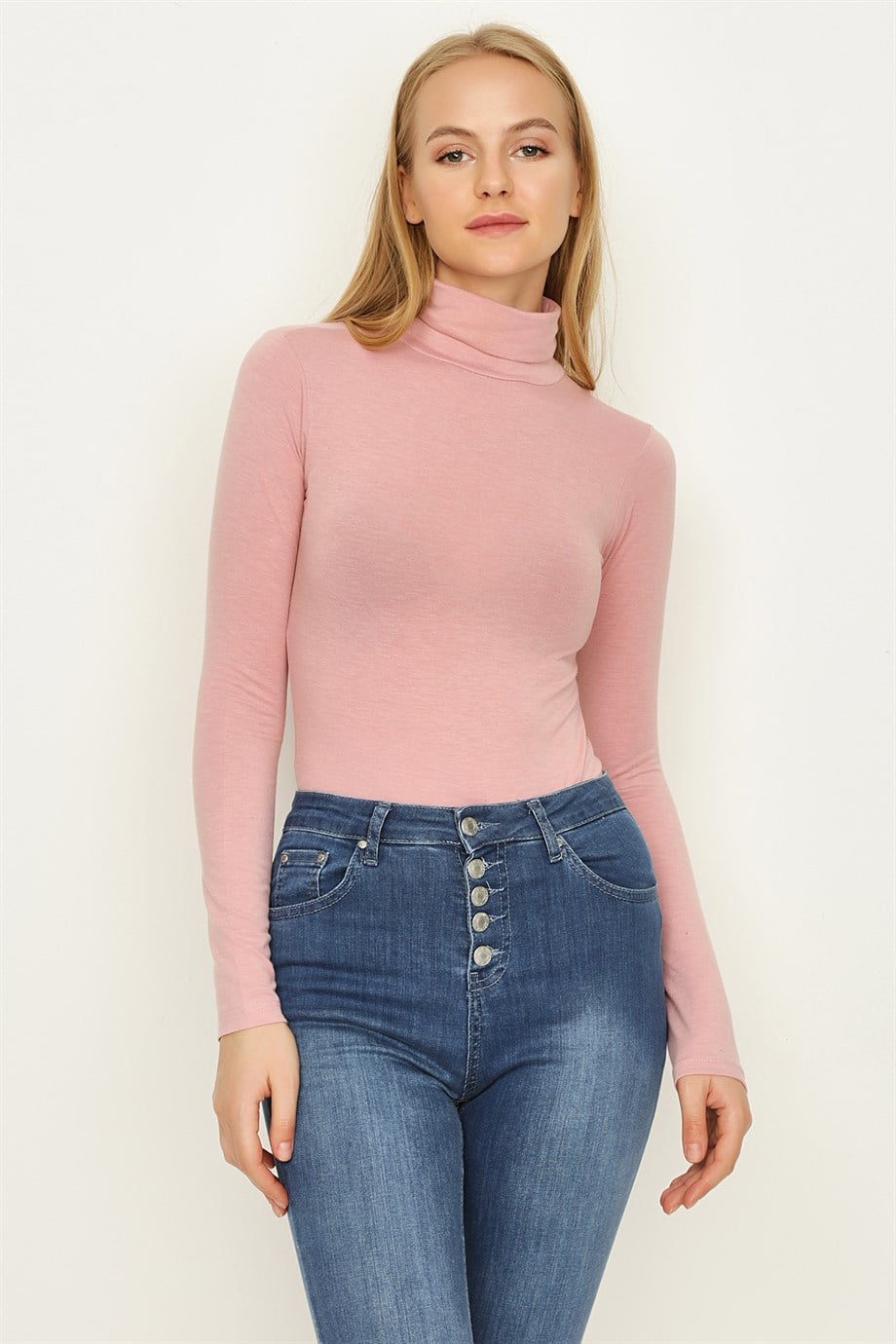 Kadın Balıkçı Yaka Alttan Çıtçıtlı Body · 3