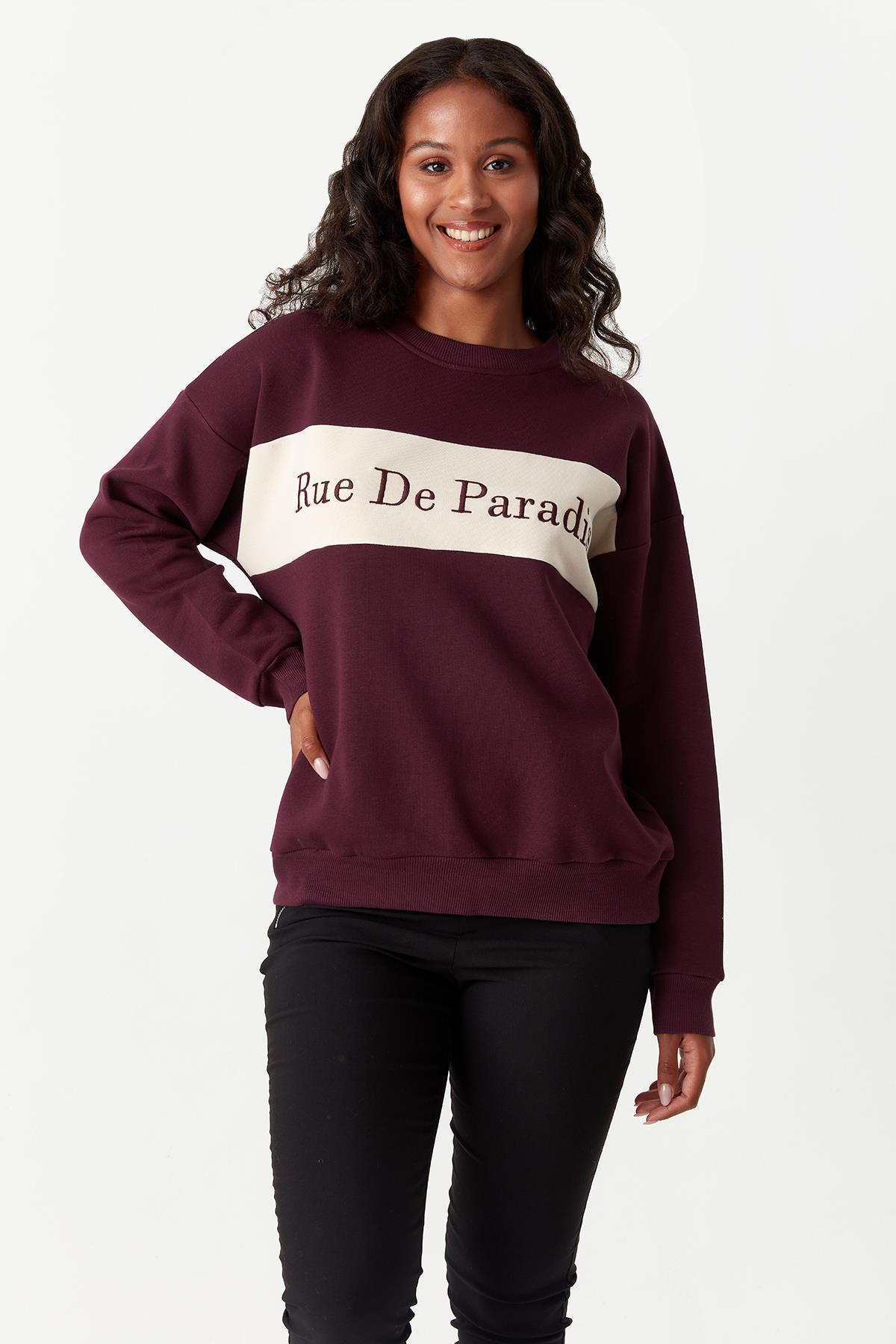 Kadın Baskılı Sweatshirt