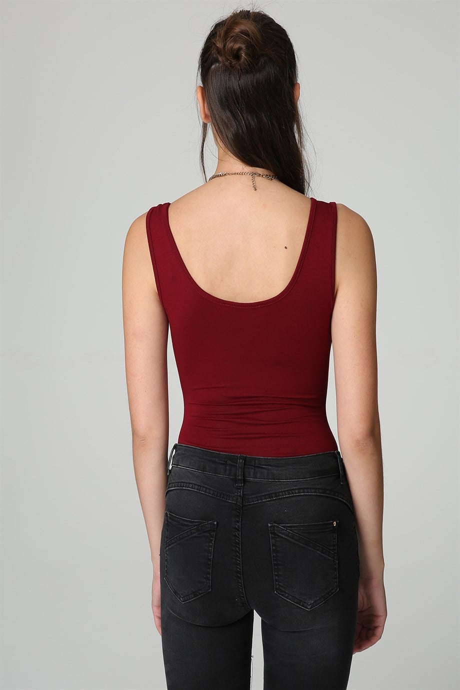 Kadın Bisiklet Yaka Alttan Çıtçıtlı Body · 102
