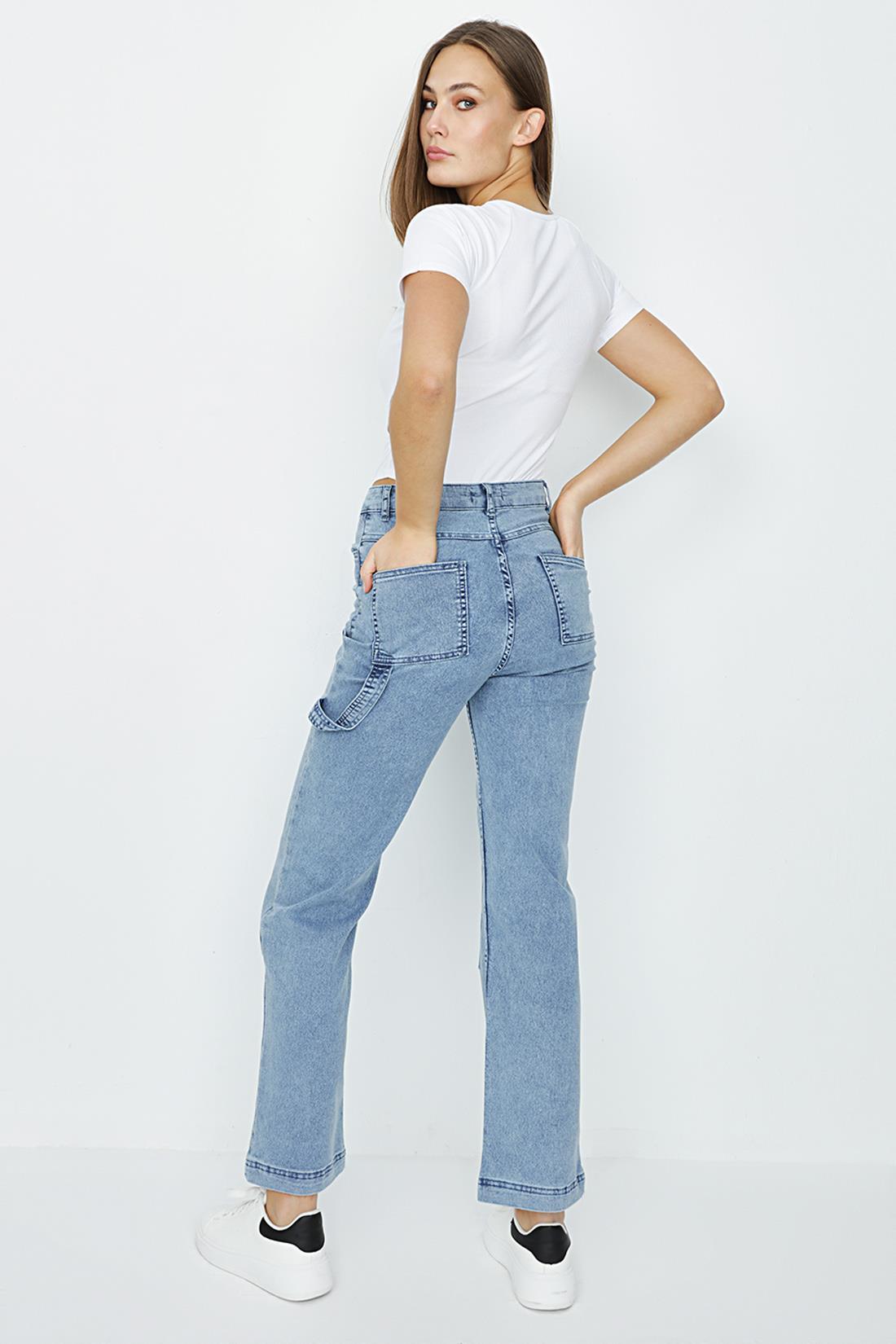 Kadın Bol Kesim Carpenter Jeans