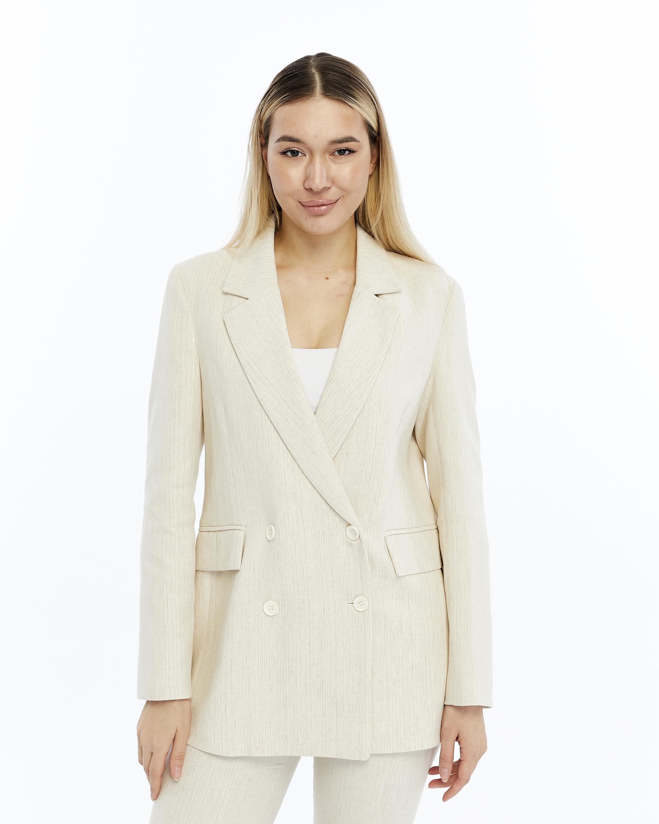 Kadın Keten Blazer Ceket