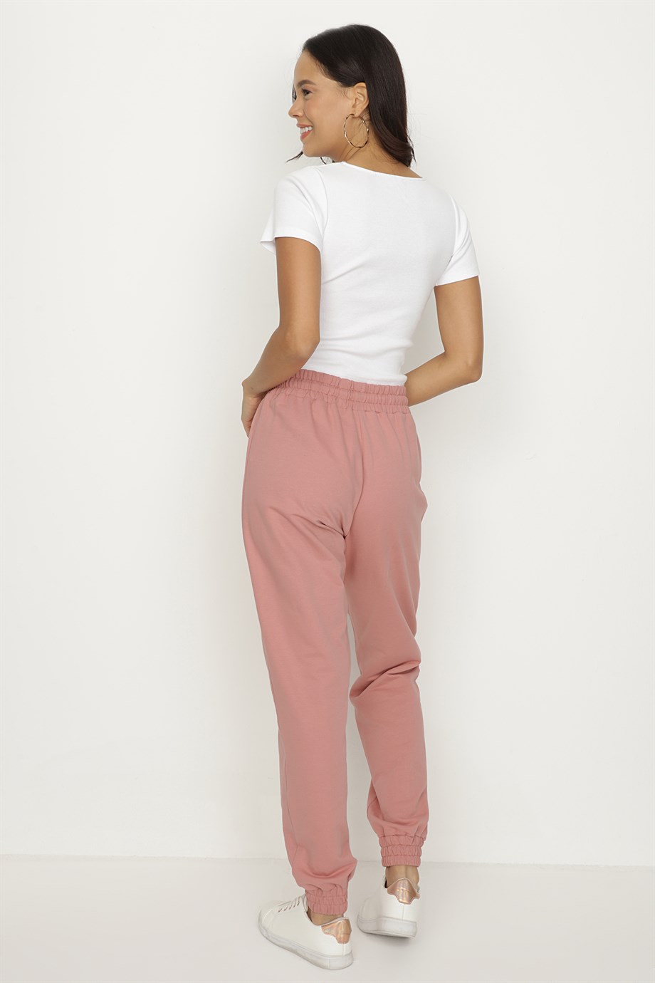 Kadın Paçası Lastikli Jogger Pantolon · 12