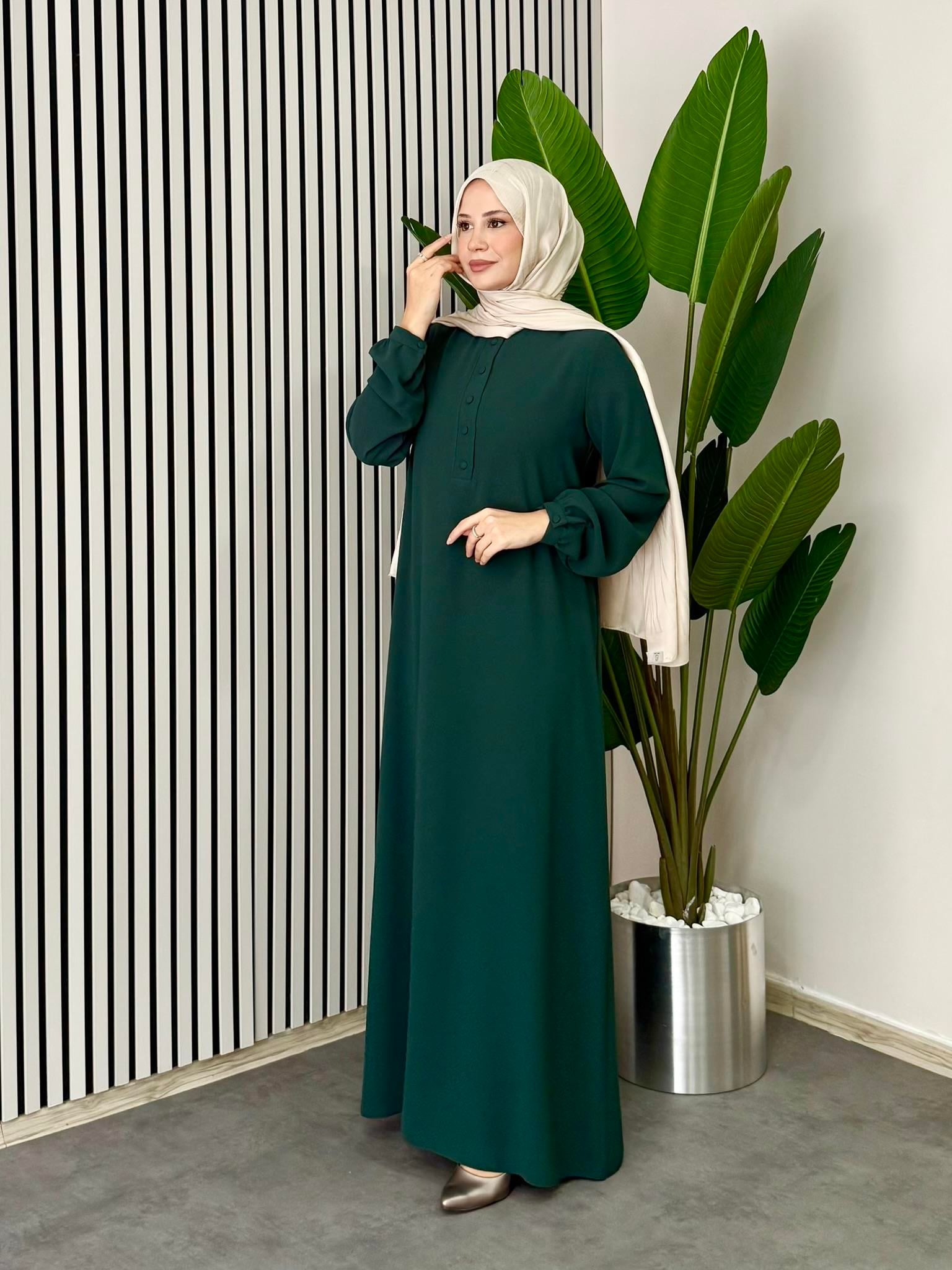 Efsun Elbise - Zümrüt Yeşili