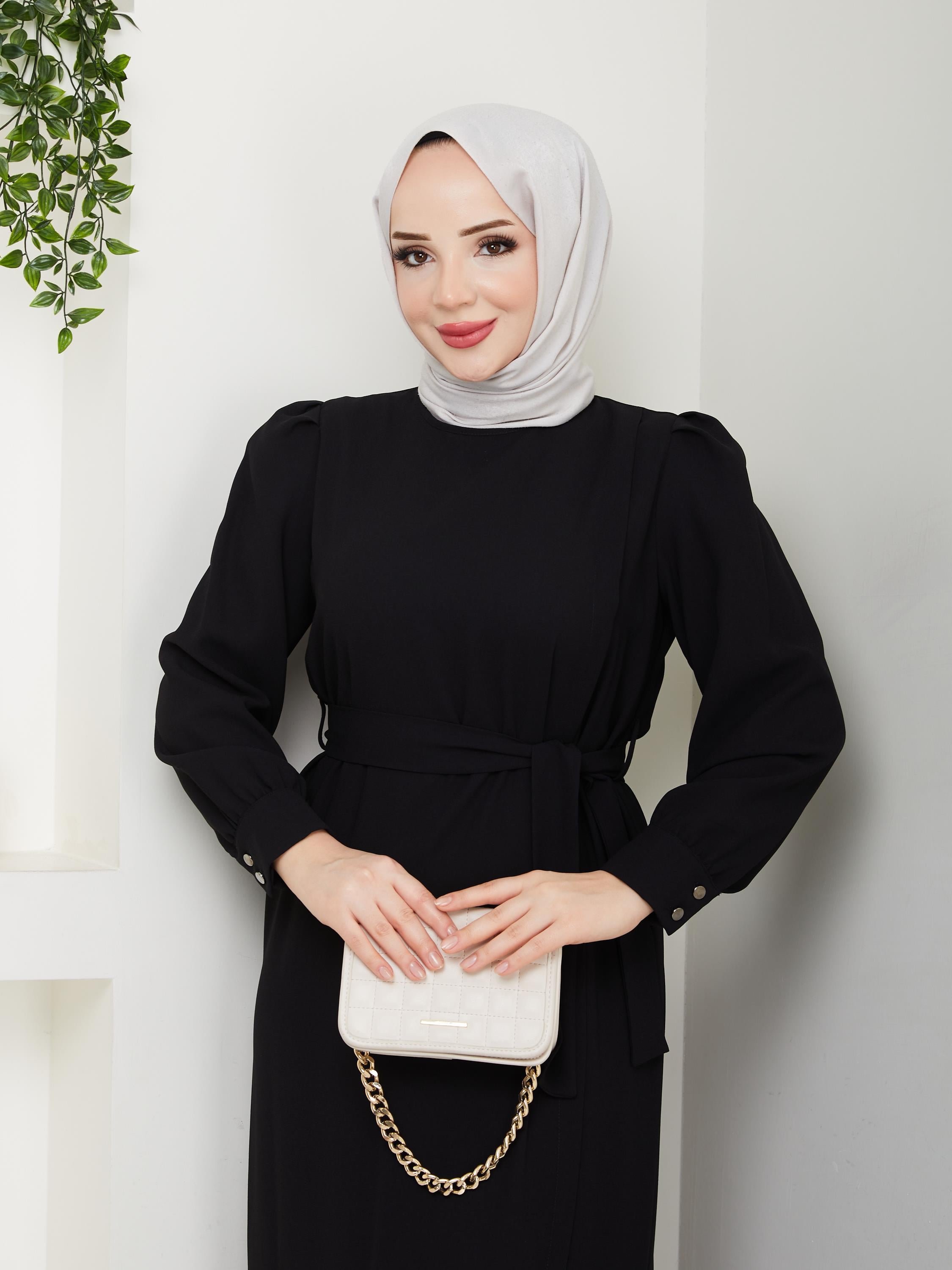 Lalezar Elbise - Siyah