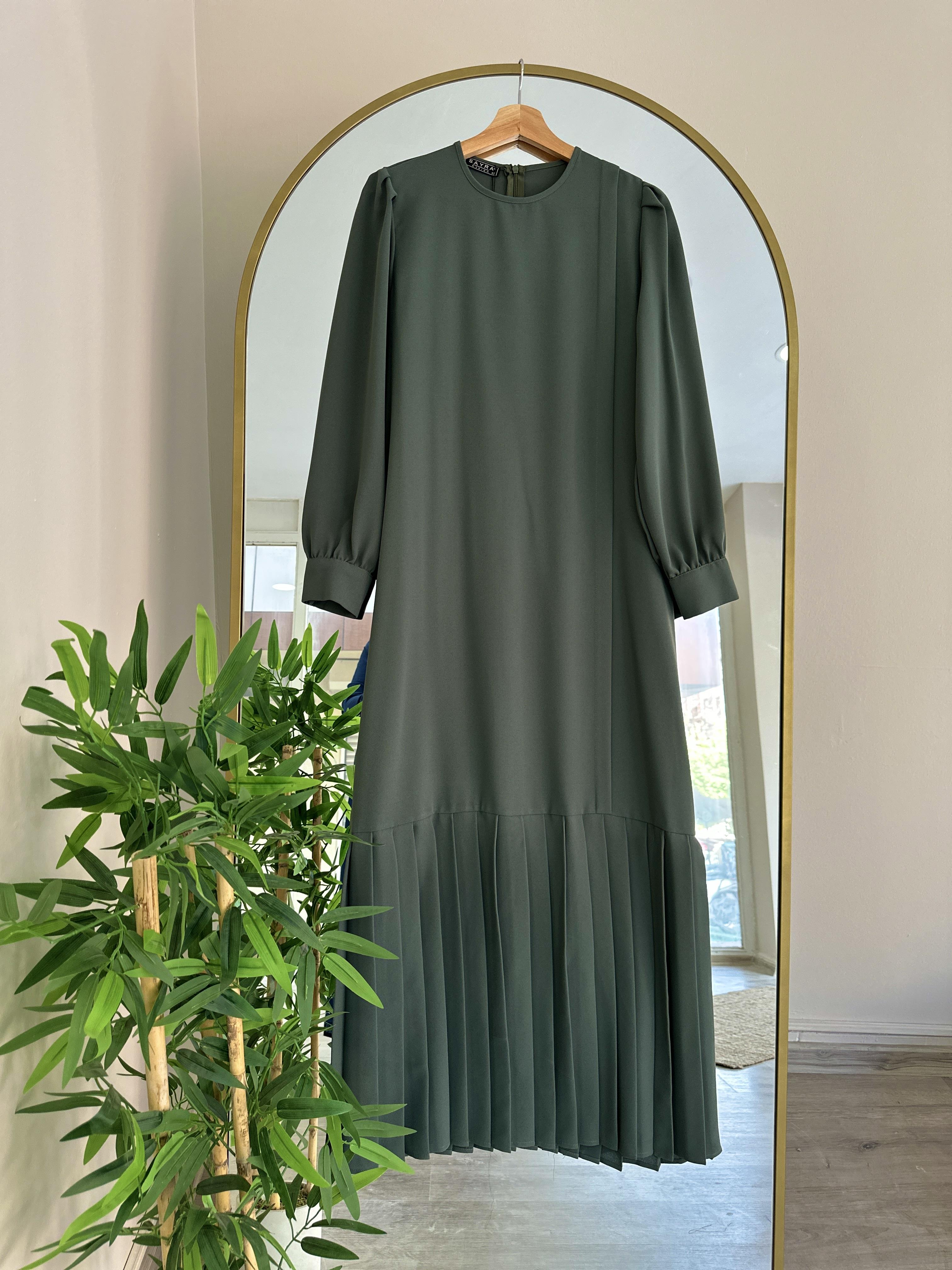 Lalezar Elbise - Küf Yeşili