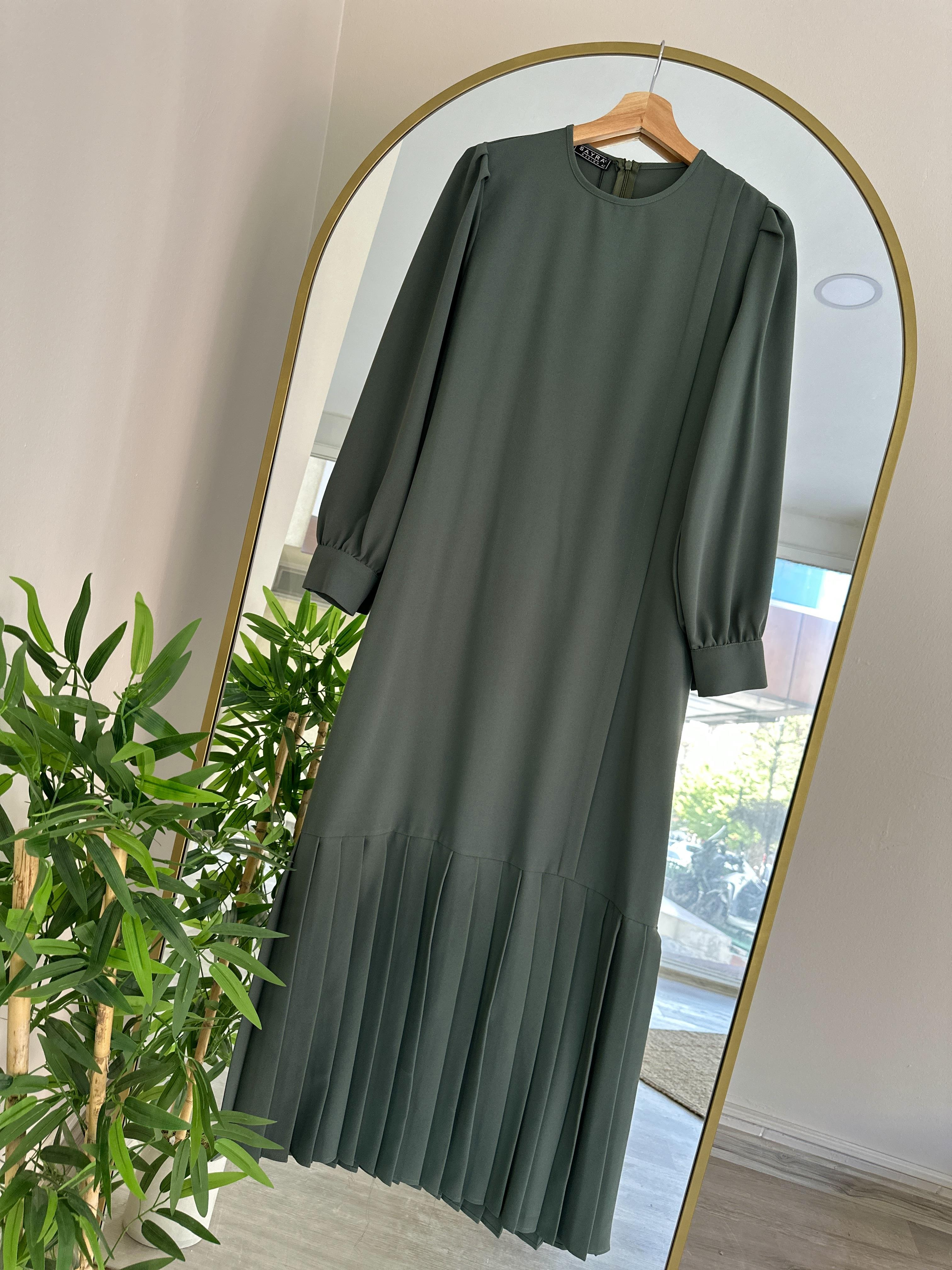 Lalezar Elbise - Küf Yeşili