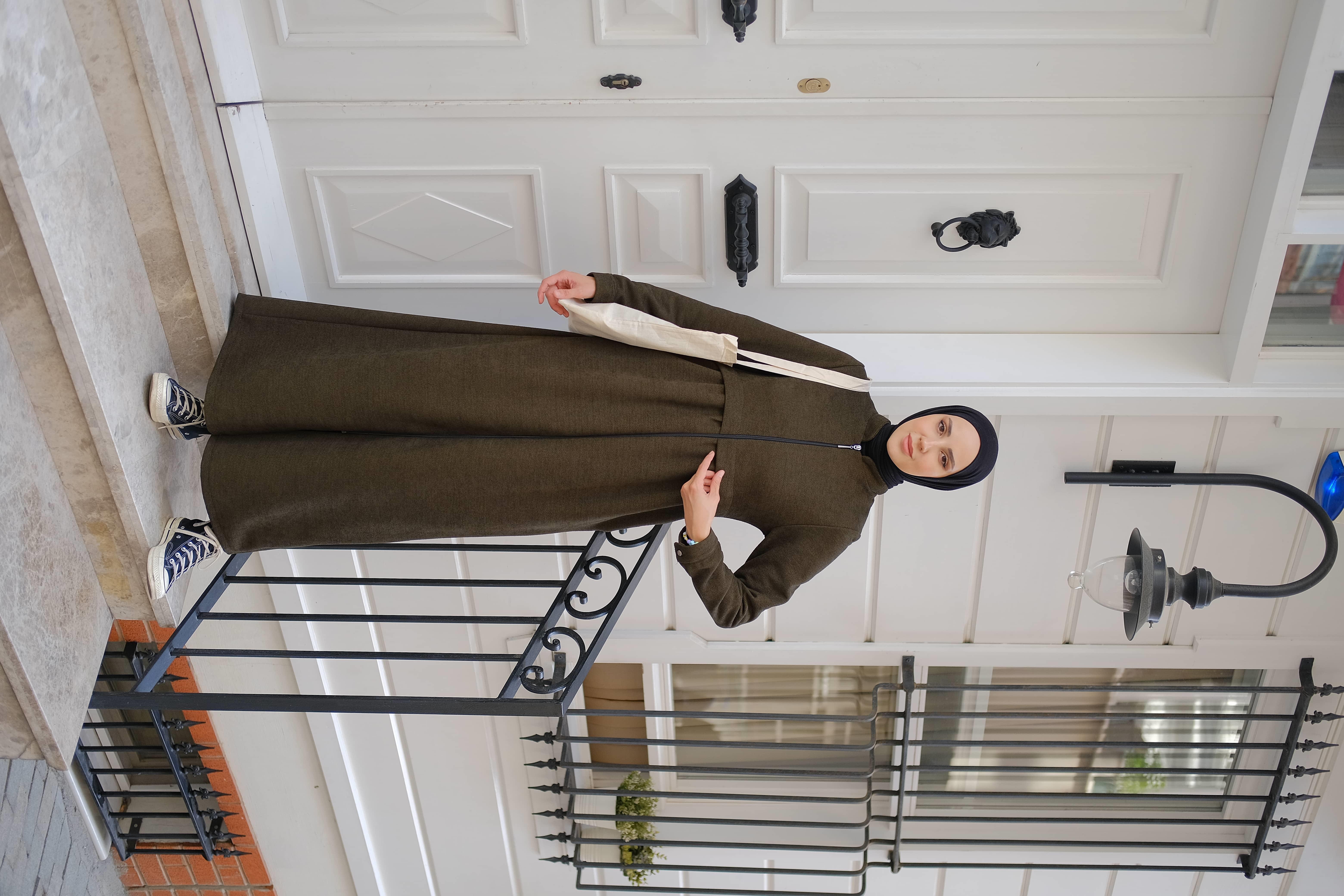 Neva Kışlık Ferace - Haki