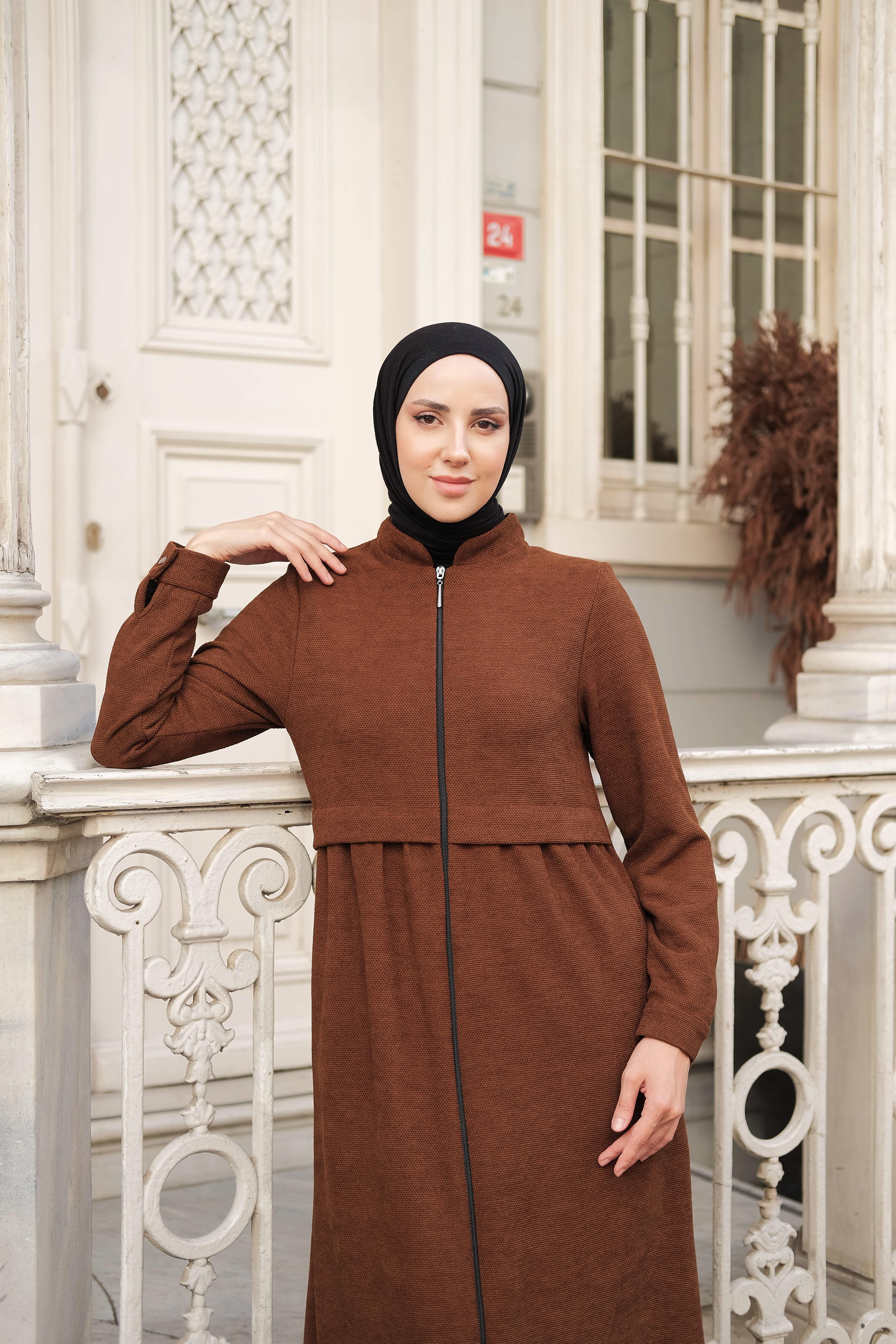 Neva Kışlık Ferace - Taba