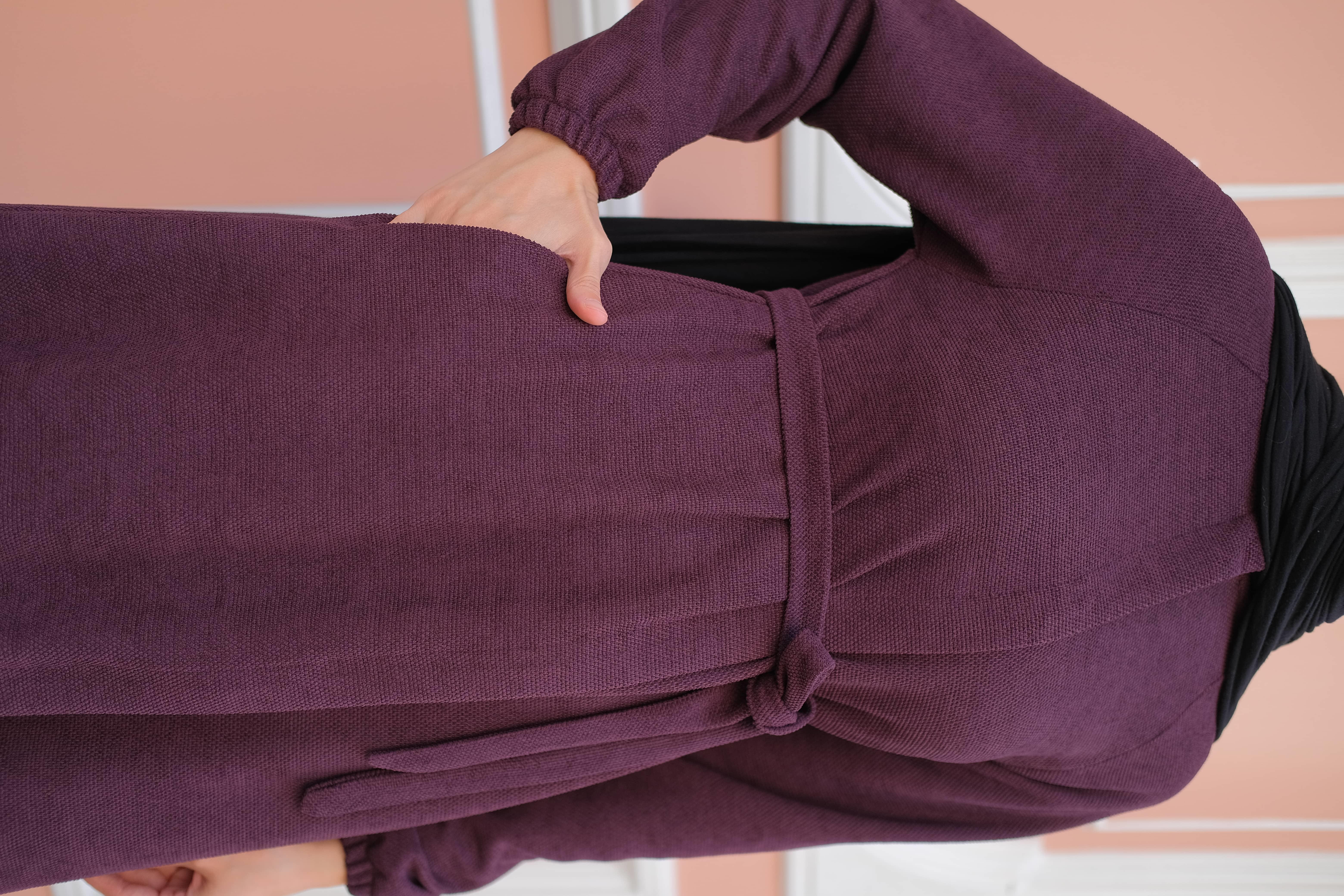 Reglan Kol Kışlık Ferace - Mürdüm