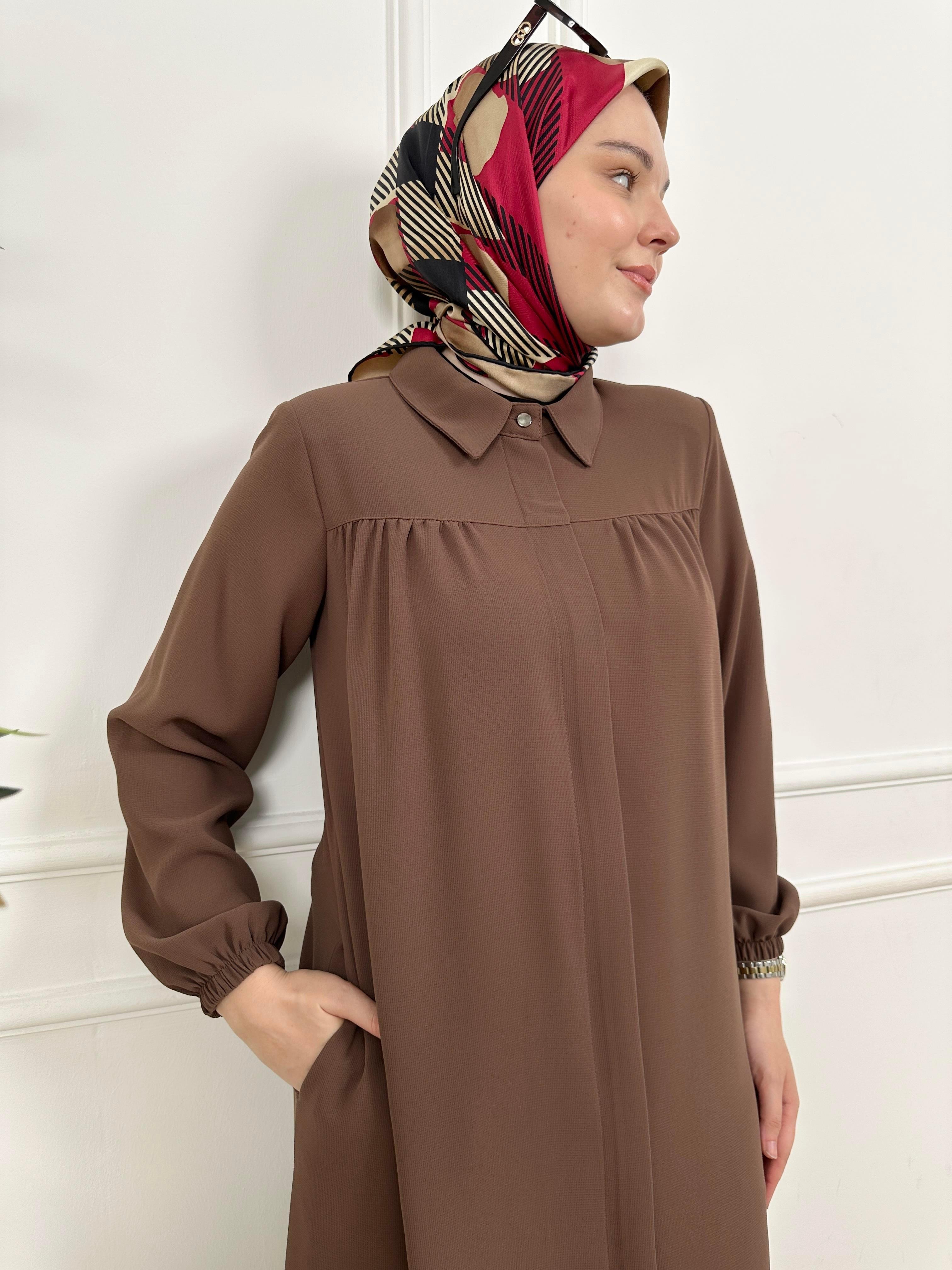 Robalı Ferace - Kahverengi