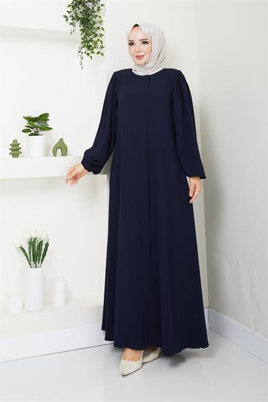 Omuz Pileli Ferace - Lacivert