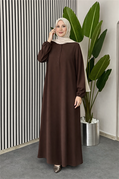 Efsun Elbise - Kahverengi