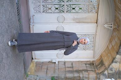 Neva Kışlık Ferace - Gri