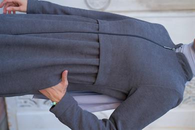 Neva Kışlık Ferace - Gri