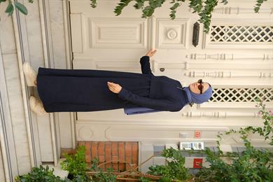 Neva Kışlık Ferace - Lacivert