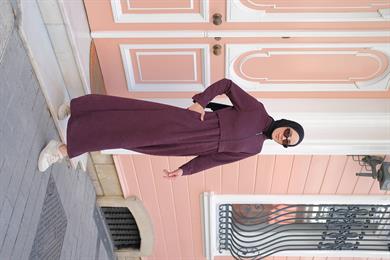 Neva Kışlık Ferace - Mürdüm