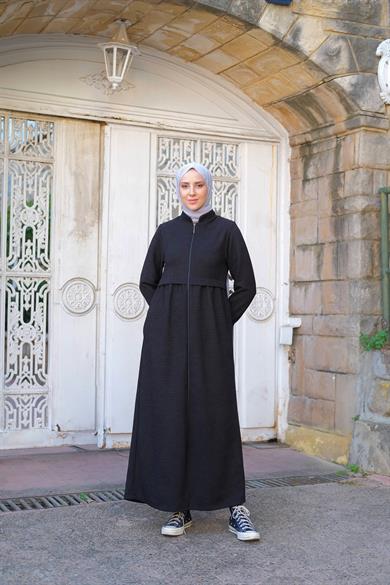 Neva Kışlık Ferace - Siyah