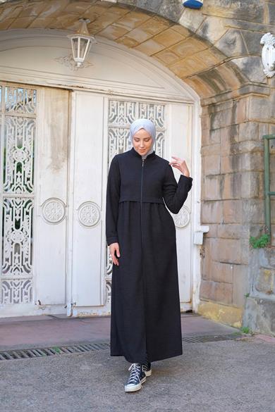 Neva Kışlık Ferace - Siyah