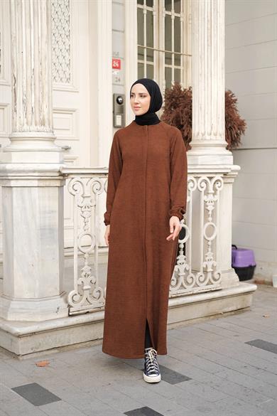 Reglan Kol Kışlık Ferace - Taba