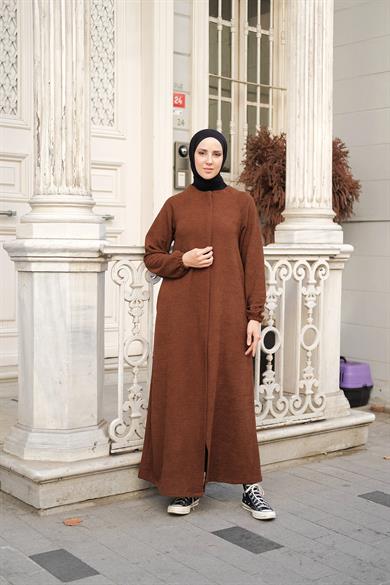 Reglan Kol Kışlık Ferace - Taba