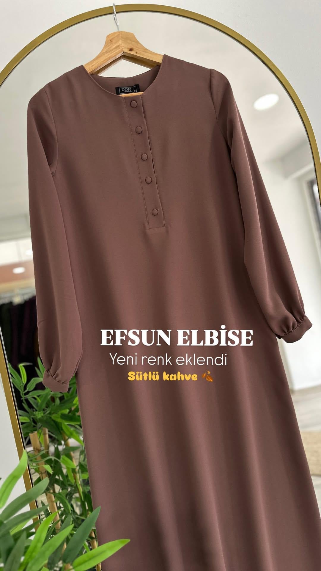 Efsun Elbise - Sütlü Kahve