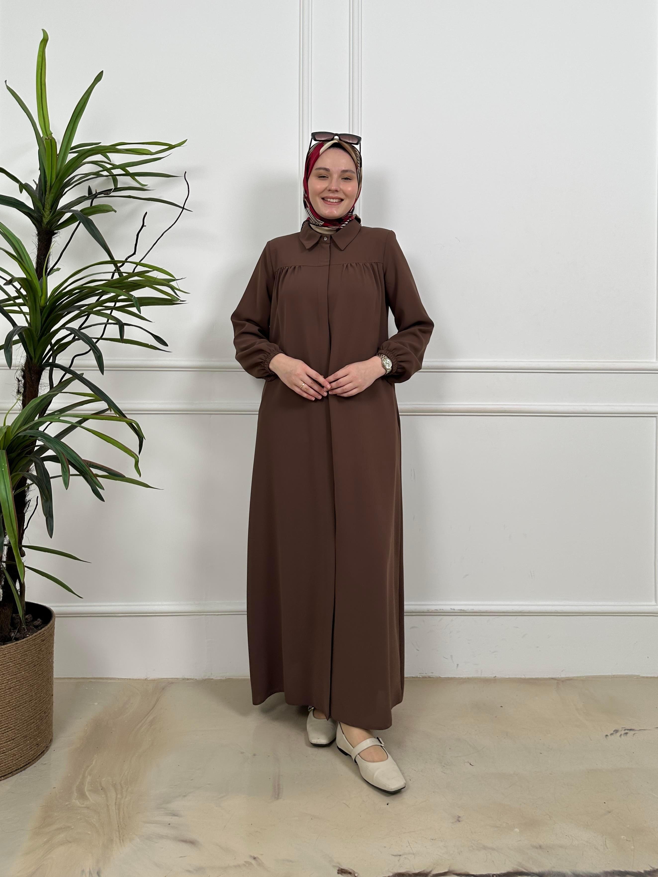 Robalı Ferace - Kahverengi