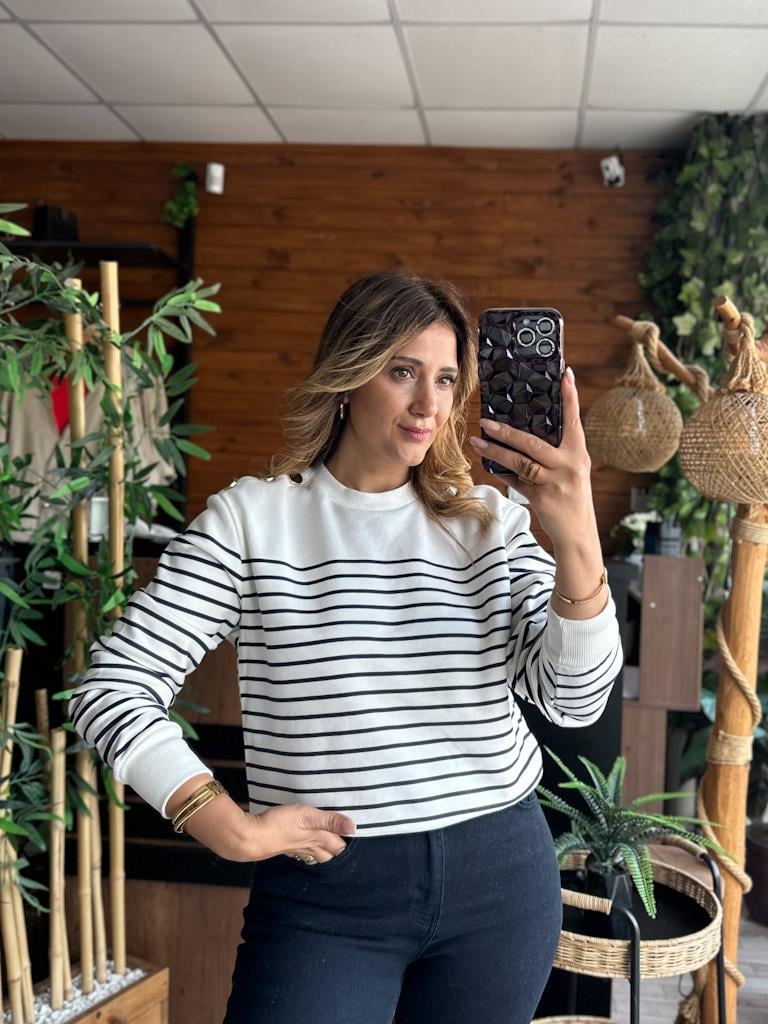 Orjinal Marka Omuz Düğme Detaylı Üç İplik Sweatshirt