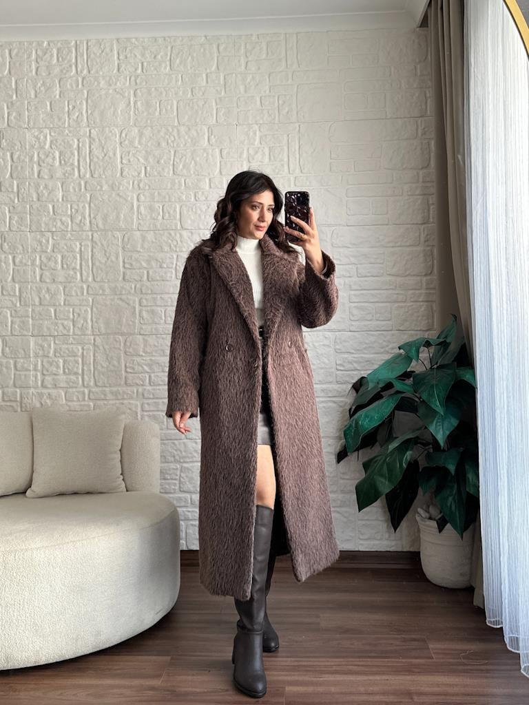 Özel Seri Alpaka Pelüş Kaban