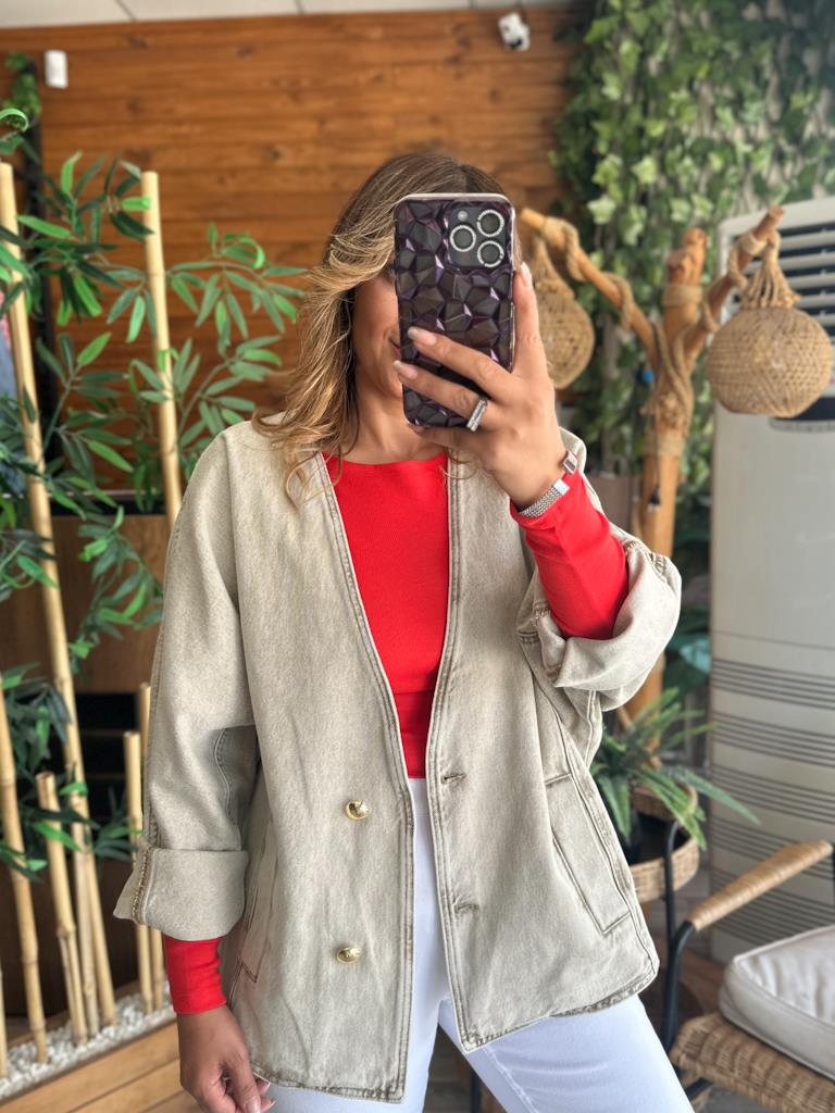 Tasarım Oversize Yarasa Kollu Ceket