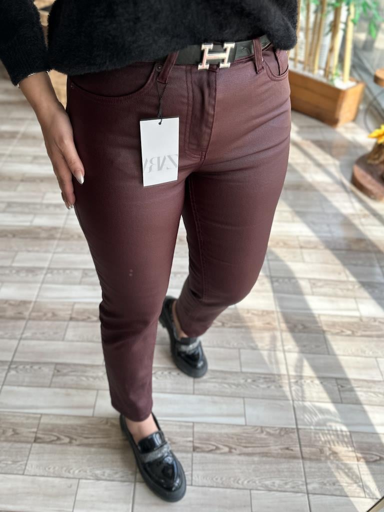 Bordo Orjinal Marka Mum Kaplama Jean