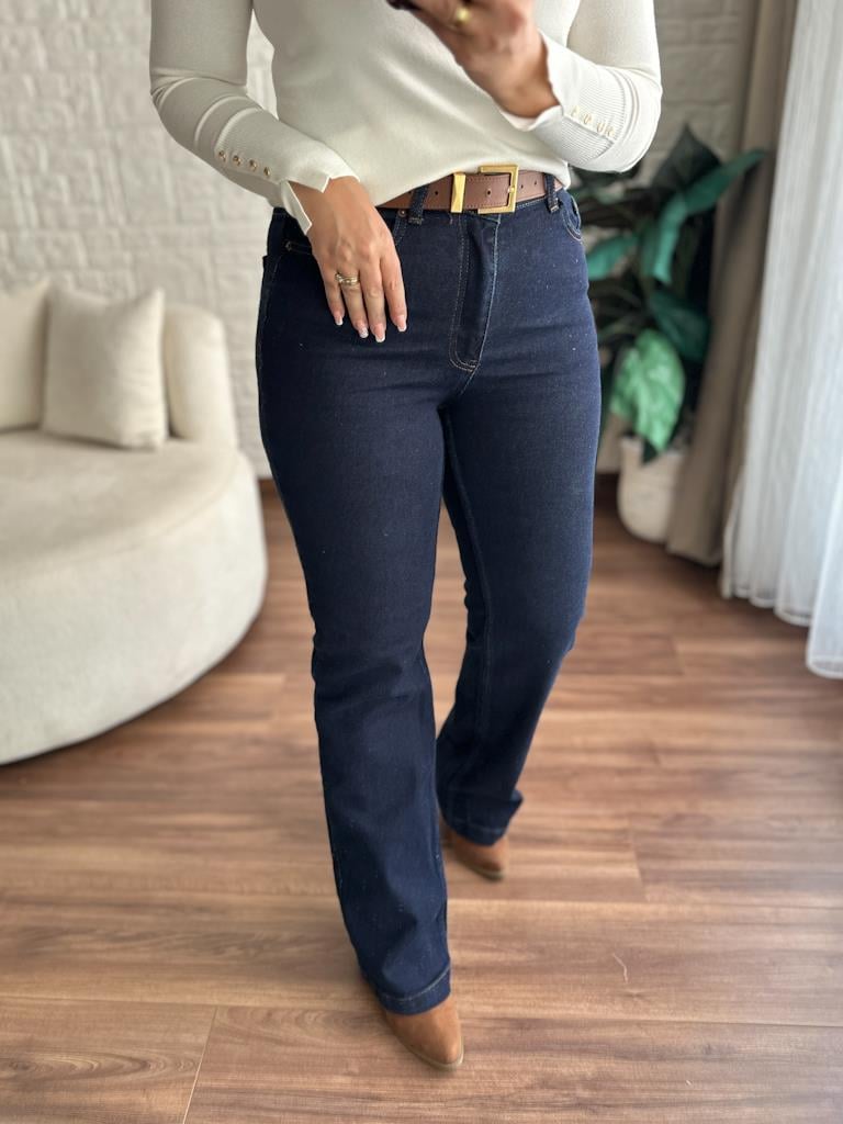 Dikişli Paça Bol Paça Relax Kot Jean Pantolon