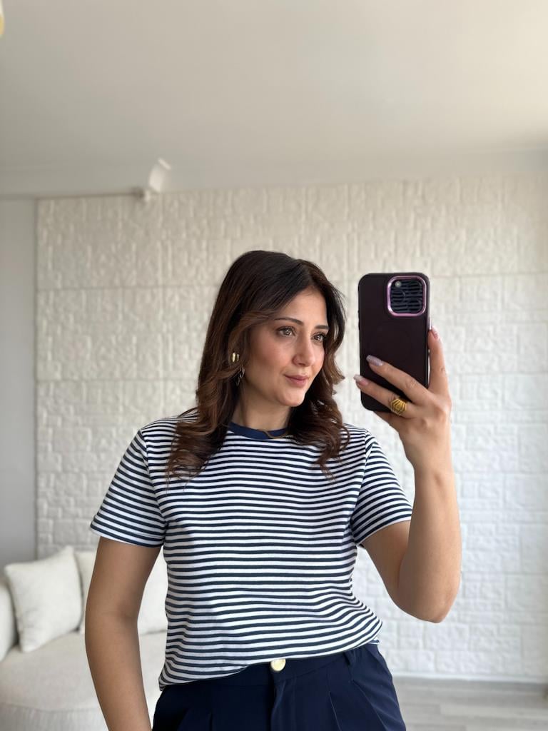 Karol Kaşkorse Çizgili Bluz