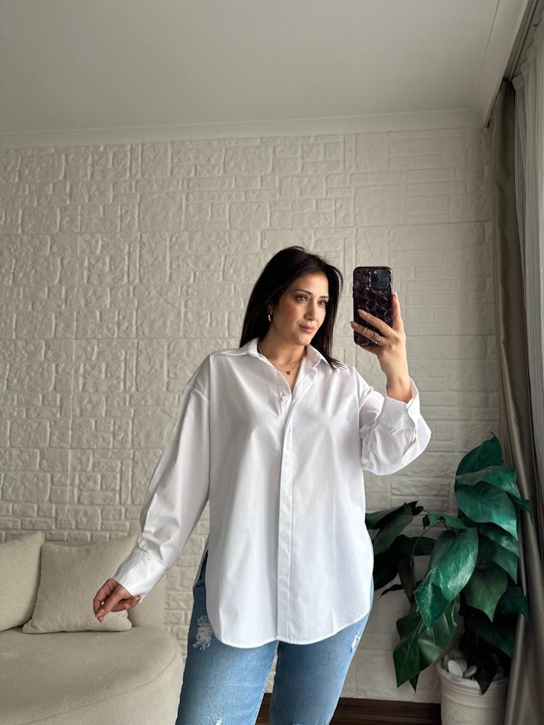 Karol Oversize Pamuk Gömlek