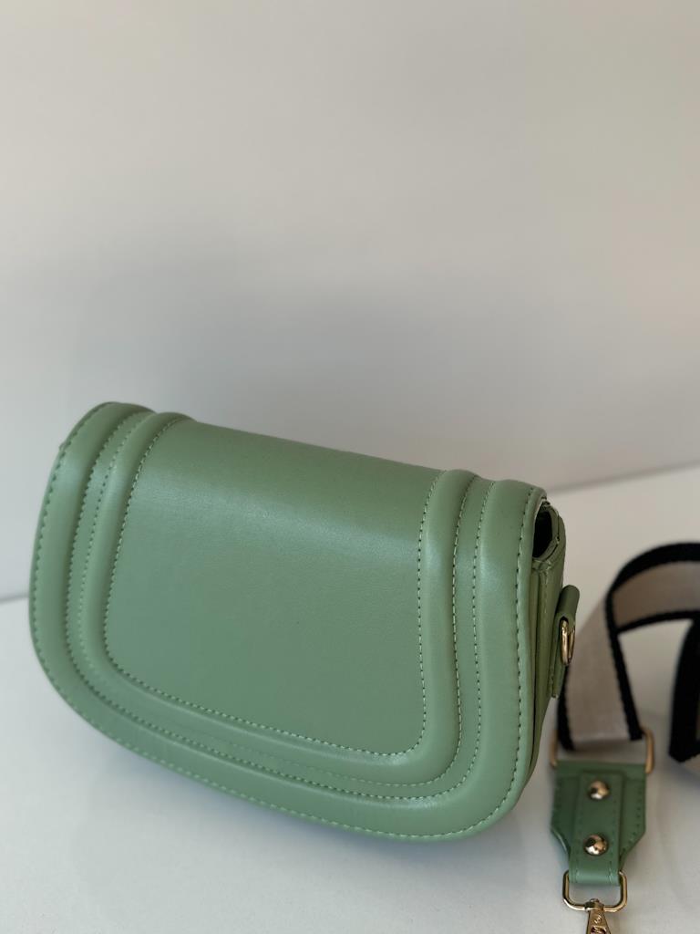 Marka Model Çapraz Askılı Çanta Mint Yeşil