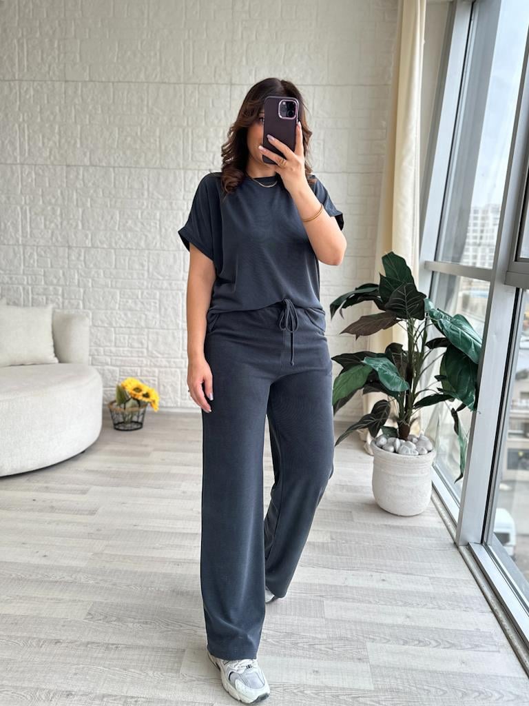 Oys Pike Kumaş Basic İkili Takım Füme