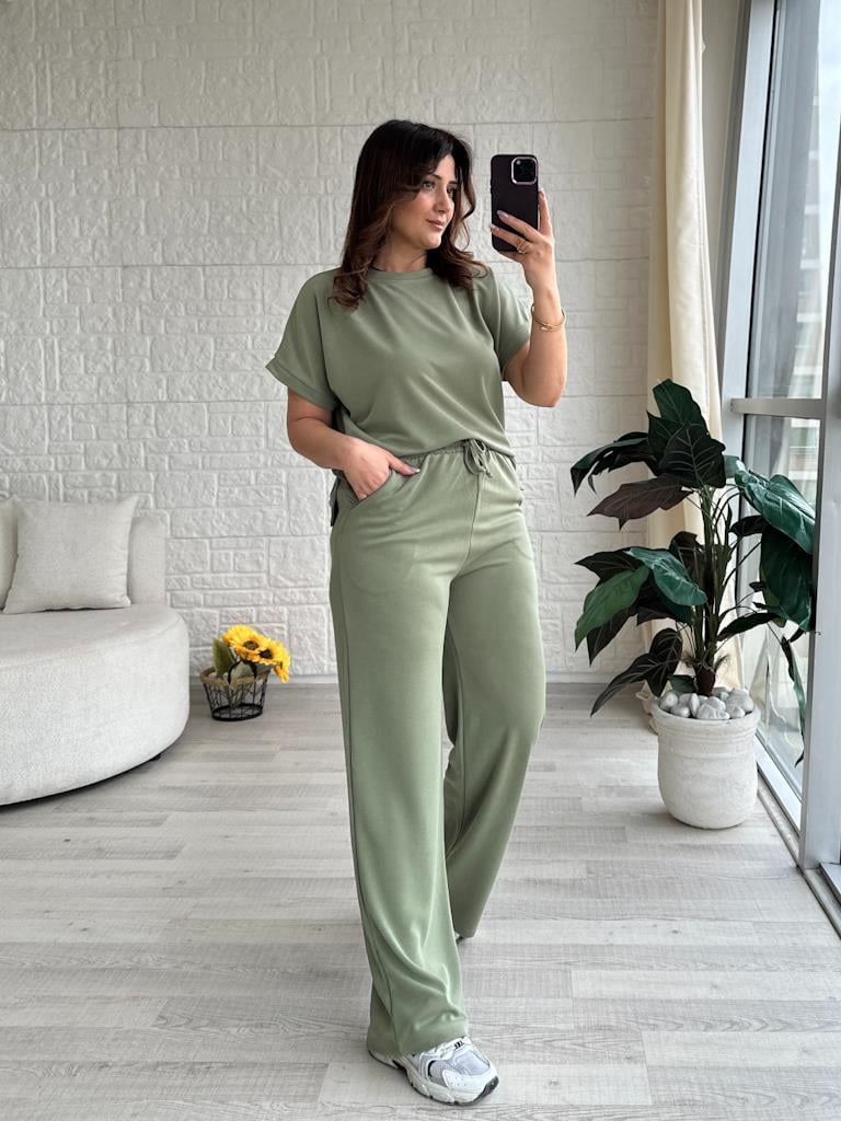 Oys Pike Kumaş Basic İkili Takım Yeşil