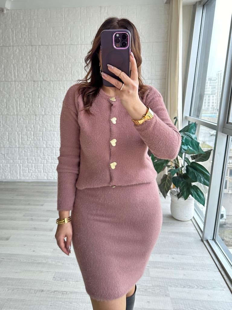 Vizon  Gold Düğmeli Yumoş Takım