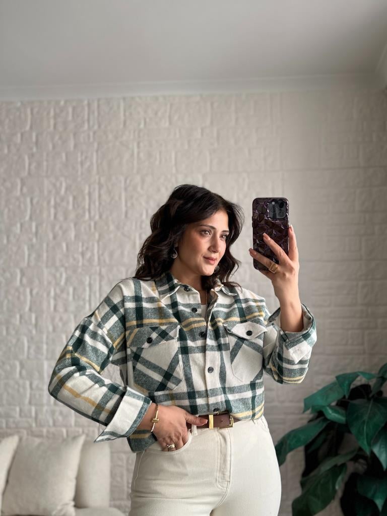 Yeşil Ekose Desen Oduncu Gömlek