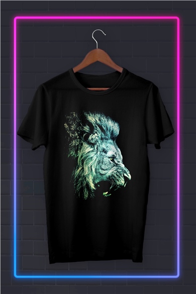   Legendary lion head Dijital Baskılı Tshirt - Tshirt Tasarım