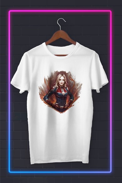 Captain Marvel 2 dijital baskılı Tshirt - Tshirt Tasarım