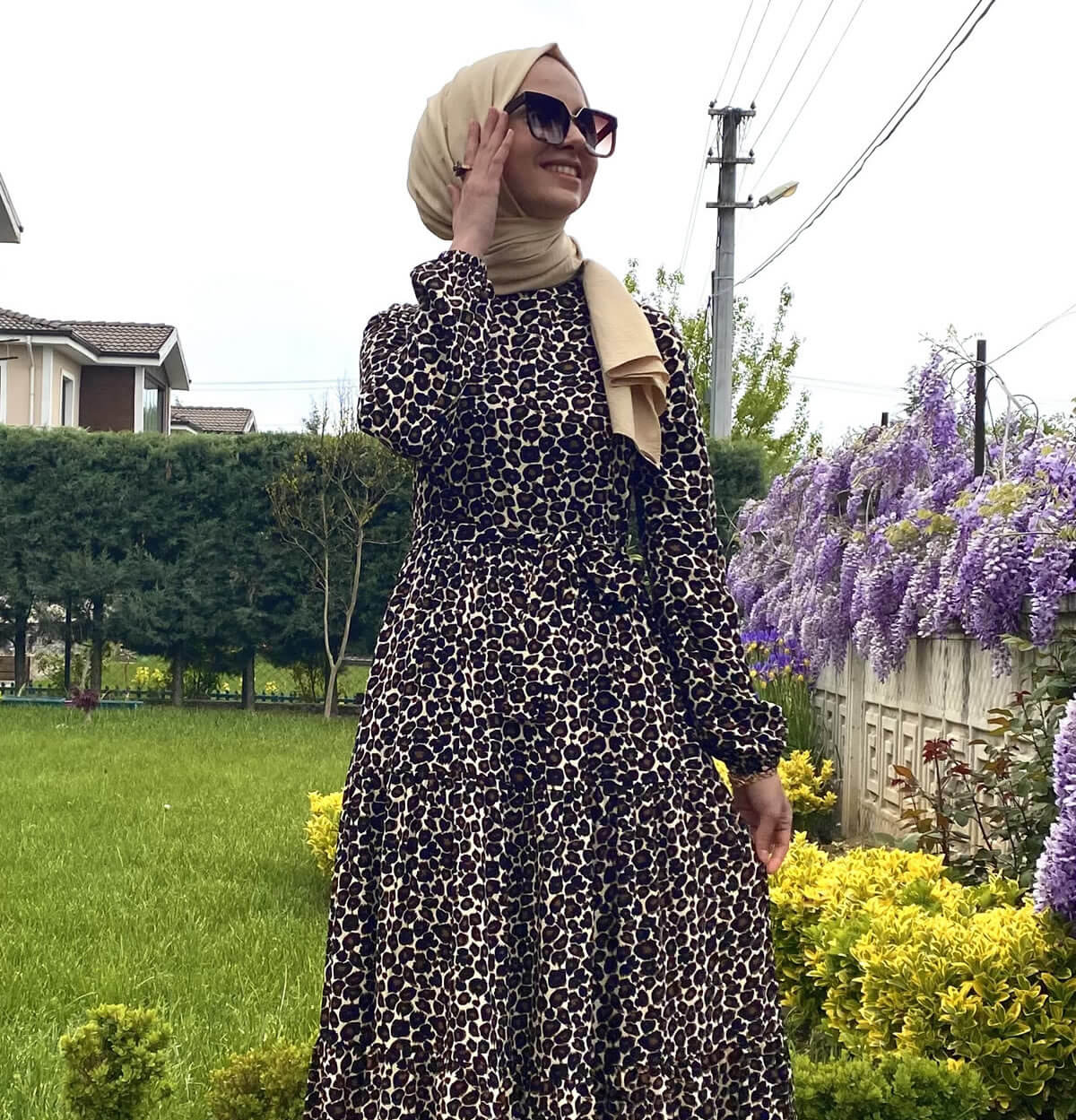 Rabia Şamlı Leopar Elbise