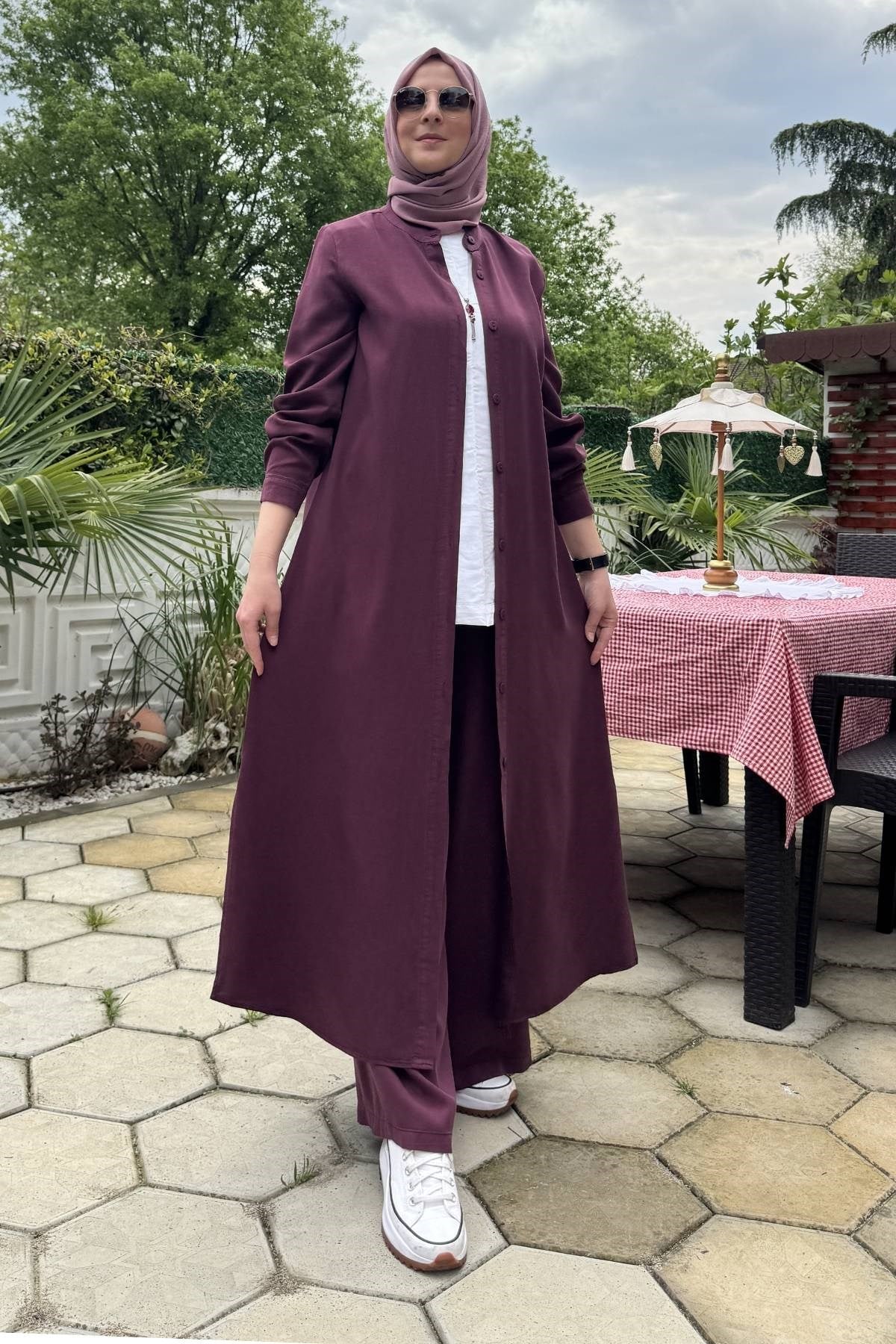 İpek Modal Takım Lacivert | Rabia Şamlı | Tesettür Giyim, Elbise ve Kadın Giyim Modası
