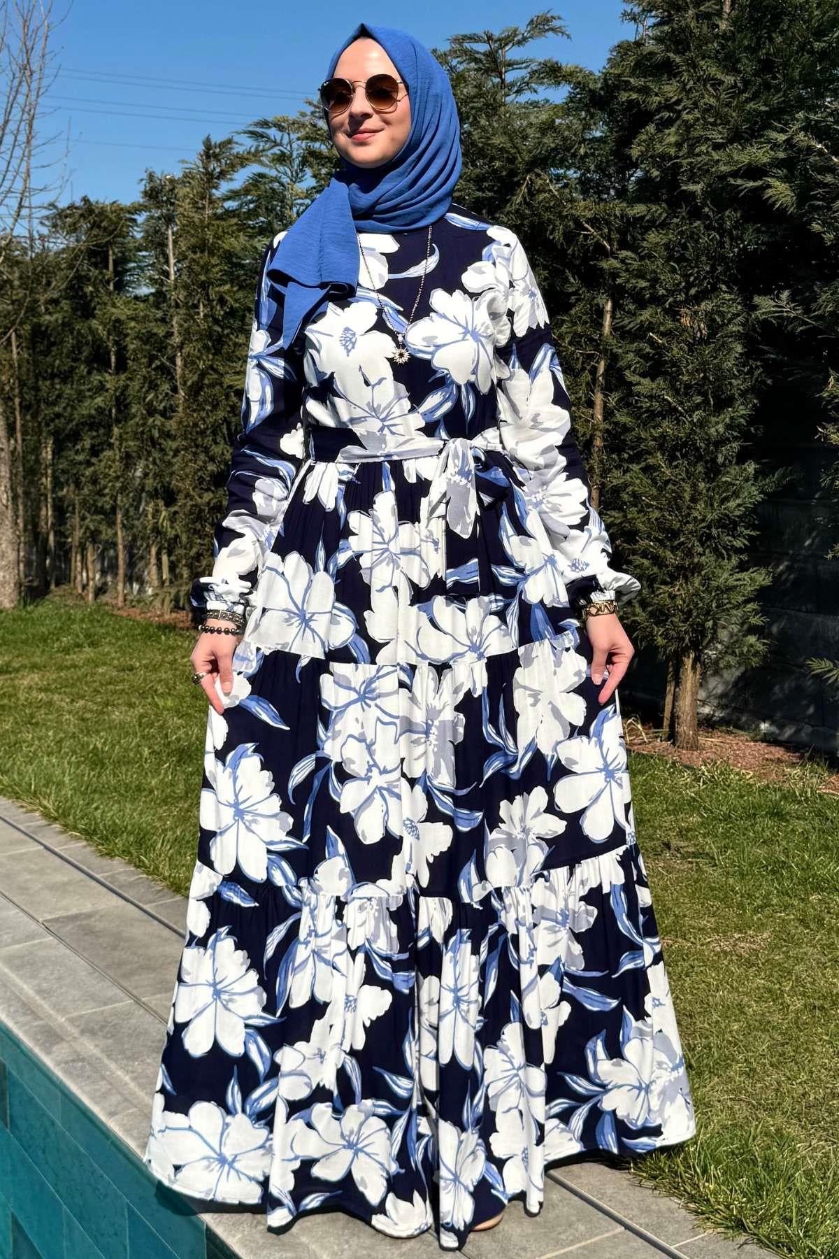 Hürrem Elbise Saks | Rabia Şamlı | Tesettür Giyim, Elbise ve Kadın Giyim Modası