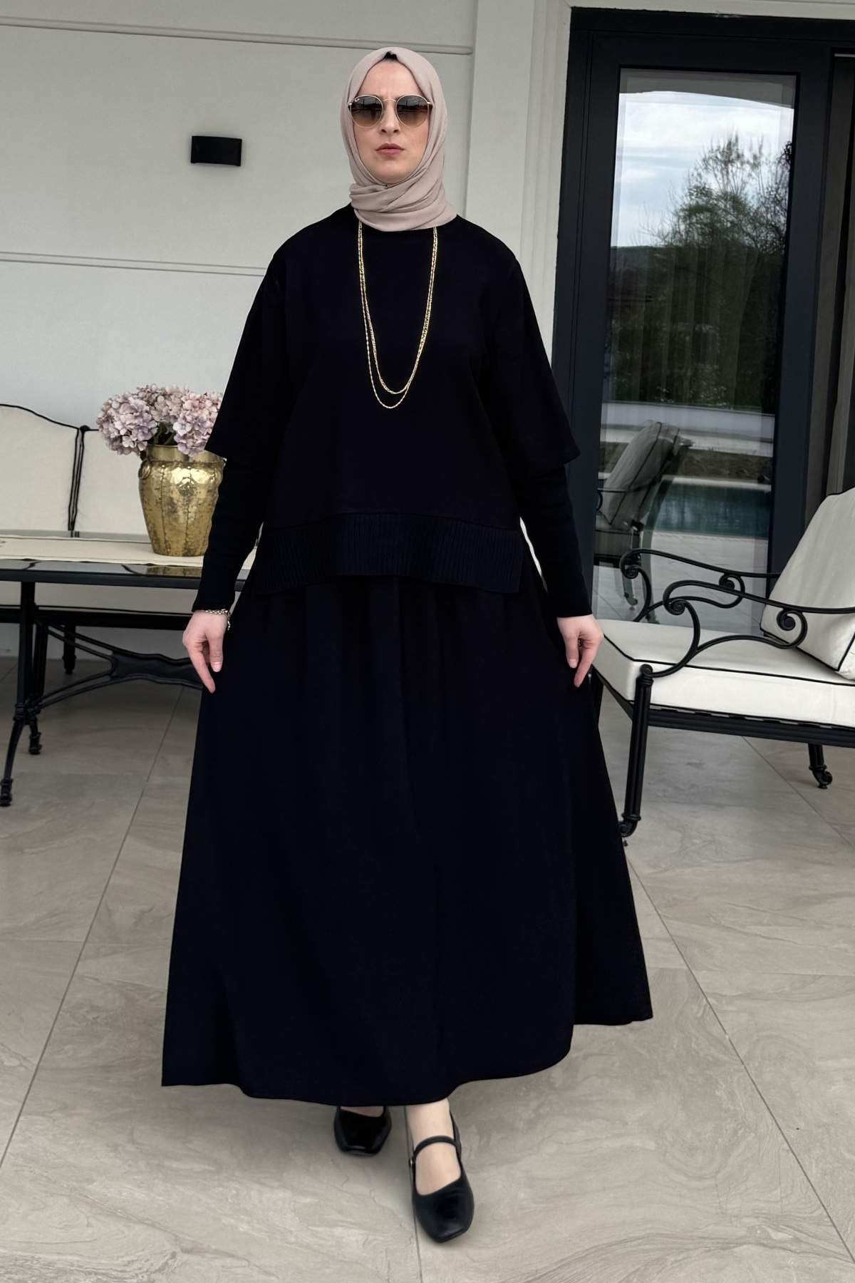 İpek Modal Takım Mürdüm | Rabia Şamlı | Tesettür Giyim, Elbise ve Kadın Giyim Modası