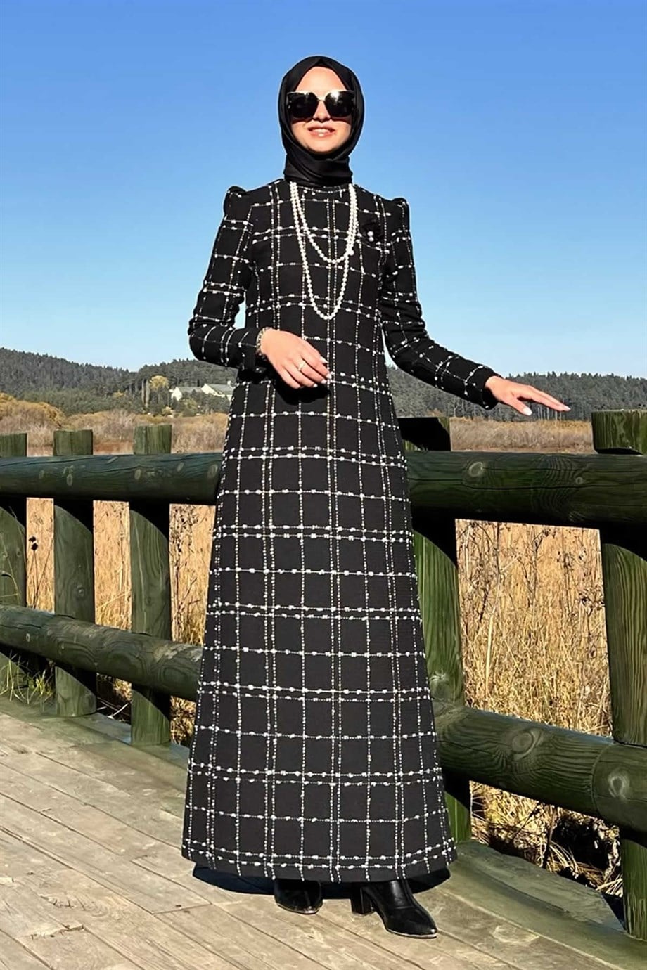 Elçin Tüvit Elbise Siyah | ELBİSE