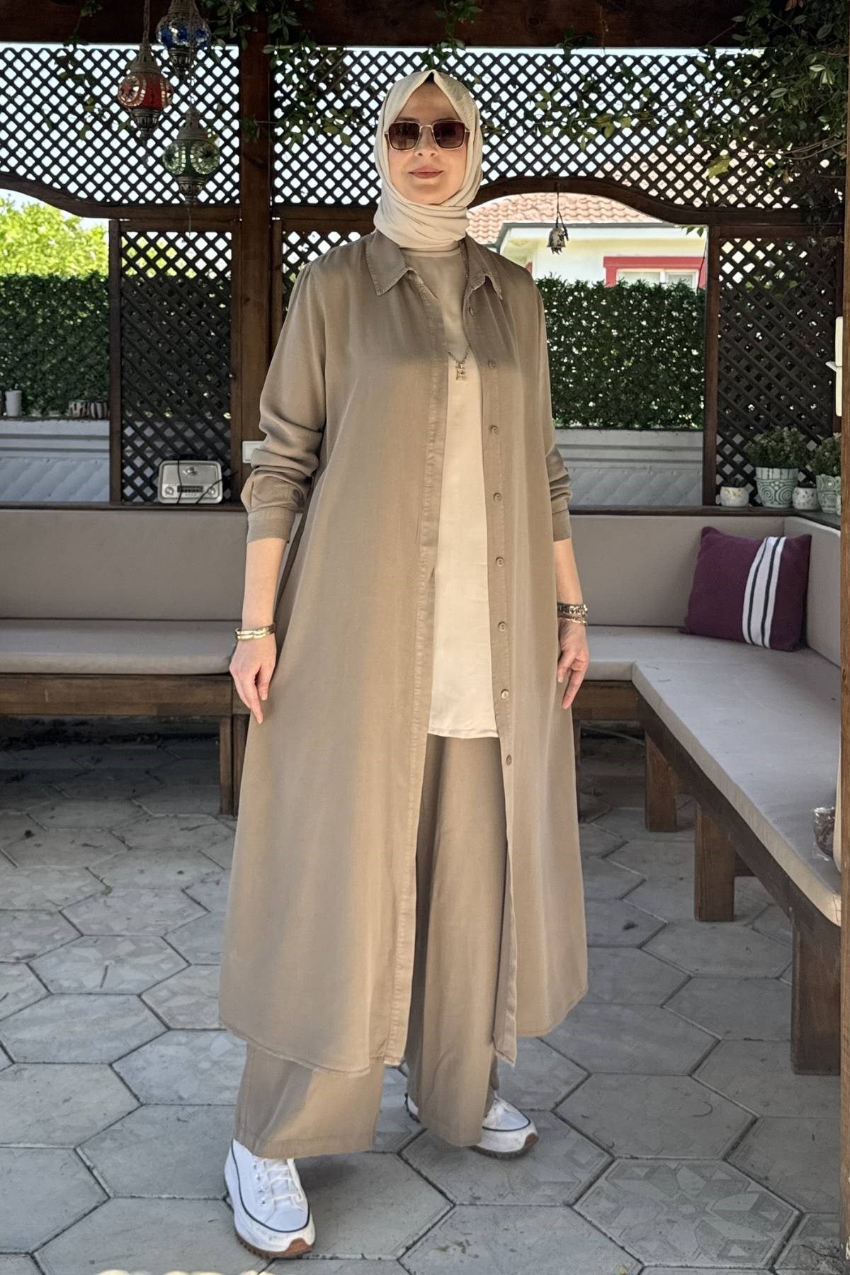 Elif Pantolonlu Takım Bordo | Rabia Şamlı | Tesettür Giyim, Elbise ve Kadın Giyim Modası